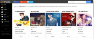 Online Music Streaming Blogger Template
