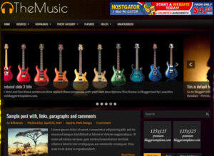 The Music Blogger Template
