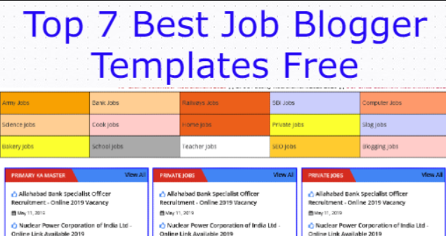 Top 7 Best Job Blogger Templates Free